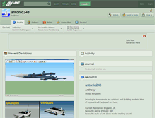 Tablet Screenshot of antonio248.deviantart.com