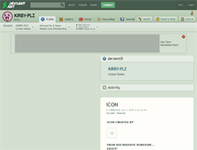 Tablet Screenshot of kirby-plz.deviantart.com