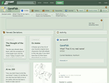 Tablet Screenshot of gorefish.deviantart.com