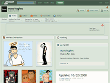 Tablet Screenshot of maes-hughes.deviantart.com