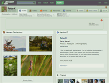 Tablet Screenshot of peterk.deviantart.com