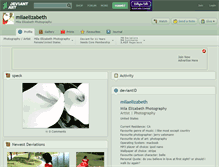 Tablet Screenshot of milaelizabeth.deviantart.com
