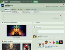 Tablet Screenshot of justinbonnet.deviantart.com