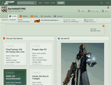 Tablet Screenshot of kevinwolf1990.deviantart.com