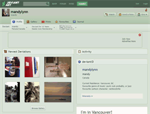 Tablet Screenshot of mandylynn.deviantart.com