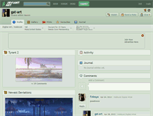 Tablet Screenshot of gat-art.deviantart.com