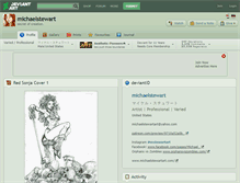Tablet Screenshot of michaelstewart.deviantart.com