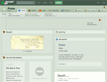 Tablet Screenshot of phalax.deviantart.com