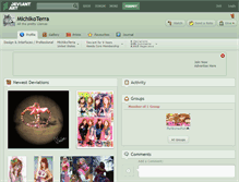 Tablet Screenshot of michikoterra.deviantart.com