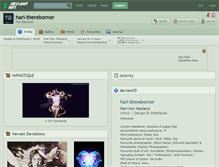 Tablet Screenshot of hari-thereborner.deviantart.com