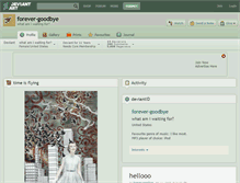 Tablet Screenshot of forever-goodbye.deviantart.com