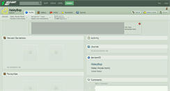 Desktop Screenshot of haleybop.deviantart.com