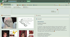 Desktop Screenshot of neveralonex.deviantart.com