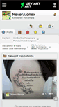 Mobile Screenshot of neveralonex.deviantart.com