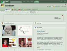 Tablet Screenshot of neveralonex.deviantart.com