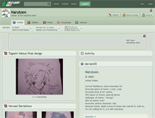 Tablet Screenshot of narutoen.deviantart.com