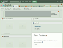 Tablet Screenshot of glompbutt.deviantart.com