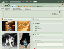 Tablet Screenshot of fabio76.deviantart.com