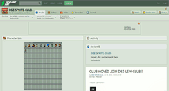 Desktop Screenshot of dbz-sprite-club.deviantart.com
