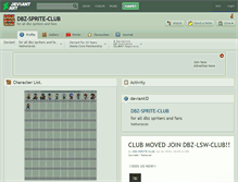 Tablet Screenshot of dbz-sprite-club.deviantart.com