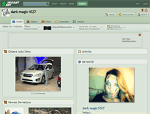 Tablet Screenshot of dark-magic1027.deviantart.com