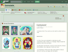 Tablet Screenshot of desmontable.deviantart.com