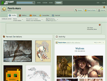 Tablet Screenshot of fenris-moro.deviantart.com