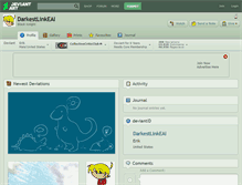 Tablet Screenshot of darkestlinkeai.deviantart.com