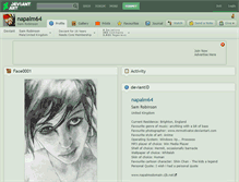 Tablet Screenshot of napalm64.deviantart.com