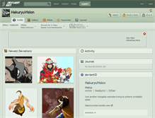 Tablet Screenshot of hakuryuvision.deviantart.com