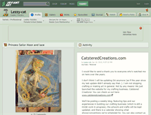 Tablet Screenshot of lezzy-cat.deviantart.com