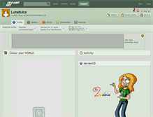 Tablet Screenshot of lunatuica.deviantart.com