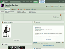 Tablet Screenshot of draconian-dignitary.deviantart.com