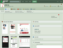 Tablet Screenshot of ensi-cz.deviantart.com