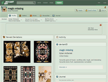 Tablet Screenshot of magic-missing.deviantart.com