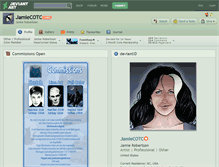 Tablet Screenshot of jamiecotc.deviantart.com