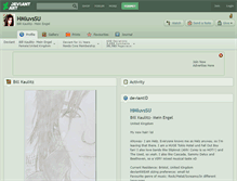 Tablet Screenshot of hmluvssu.deviantart.com