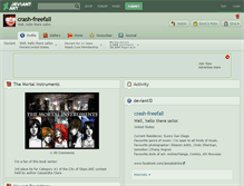 Tablet Screenshot of crash-freefall.deviantart.com