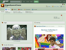 Tablet Screenshot of kingandqueenofcheese.deviantart.com