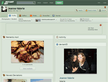 Tablet Screenshot of jeanne-valerie.deviantart.com