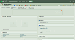 Desktop Screenshot of experiment31.deviantart.com