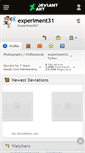Mobile Screenshot of experiment31.deviantart.com