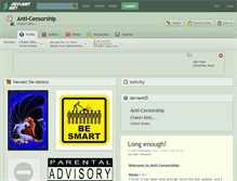 Tablet Screenshot of anti-censorship.deviantart.com