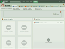 Tablet Screenshot of karcreat.deviantart.com