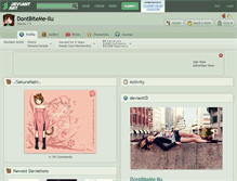 Tablet Screenshot of dontbiteme-ilu.deviantart.com