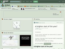 Tablet Screenshot of mcsteel.deviantart.com
