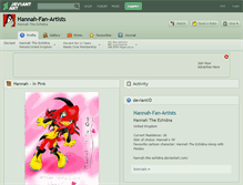 Tablet Screenshot of hannah-fan-artists.deviantart.com