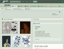 Tablet Screenshot of distratto.deviantart.com
