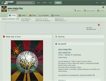 Tablet Screenshot of one-crazy-fox.deviantart.com