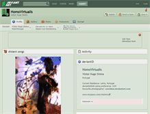 Tablet Screenshot of homovirtualis.deviantart.com